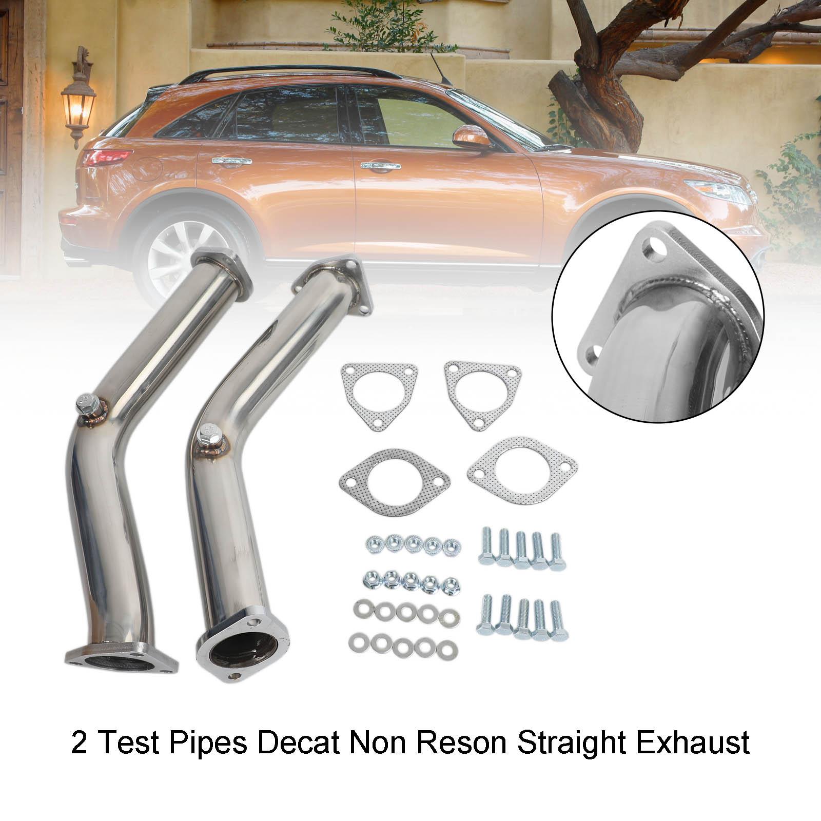 2 Test Pipes Decat Non Reson Straight Exhaust For Nissan 350Z Infiniti G35 FX35
2 Test Pipes Decat Non Reson Straight Exhaust For Nissan 350Z Infiniti G35 FX35