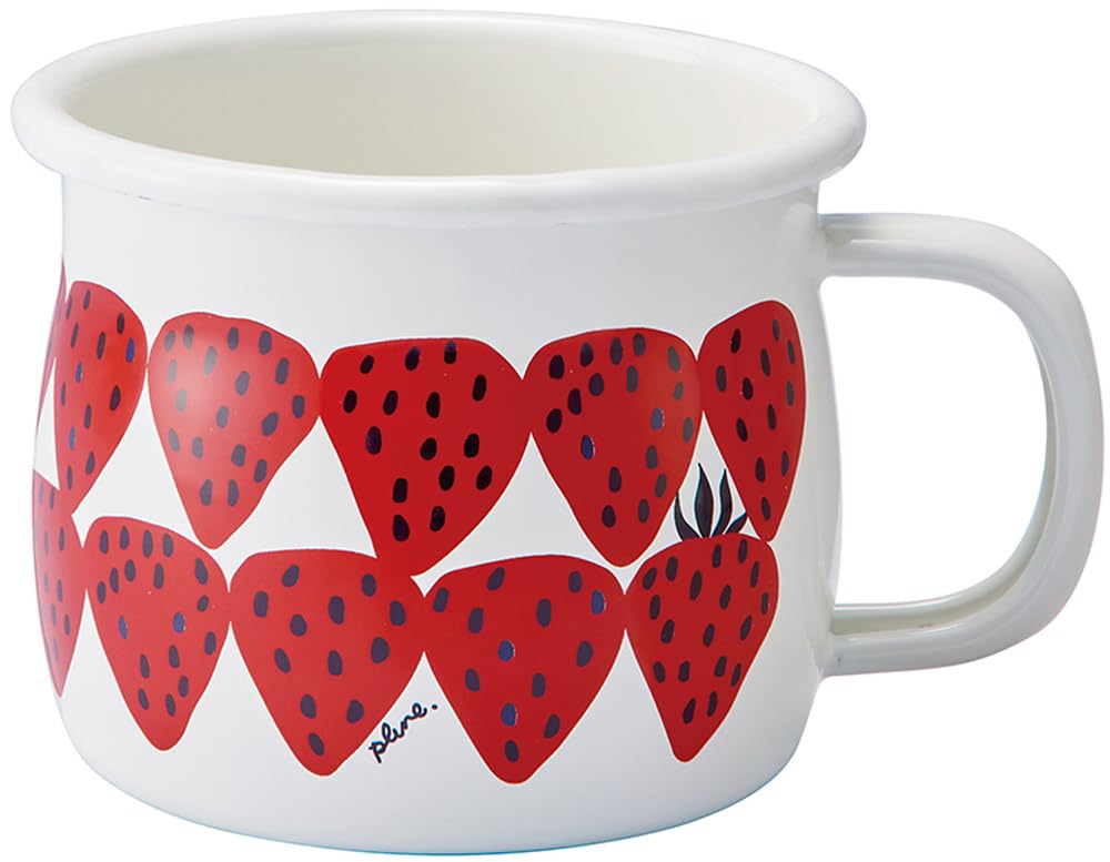 Toyo Horo Plune Enamel Mug, Red Strawberry, Size: Approx. W12 x D9.5 x H7.5, PMA-511
Toyo Horo Plune Enamel Mug, Red Strawberry, Size: Approx. W12 x D9.5 x H7.5, PMA-511