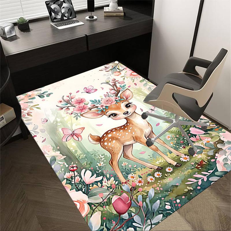 1PC Deer Flowers Non-Slip Floor Carpet Compatible for Office&Living Room&Bedroom&Dining room - Soft & Pattern, Vibrant Colors-H0355 60cm by 90cm
1PC Deer Flowers Non-Slip Floor Carpet Compatible for Office&Living Room&Bedroom&Dining room - Soft & Pattern, Vibrant Colors-H0355 60cm by 90cm