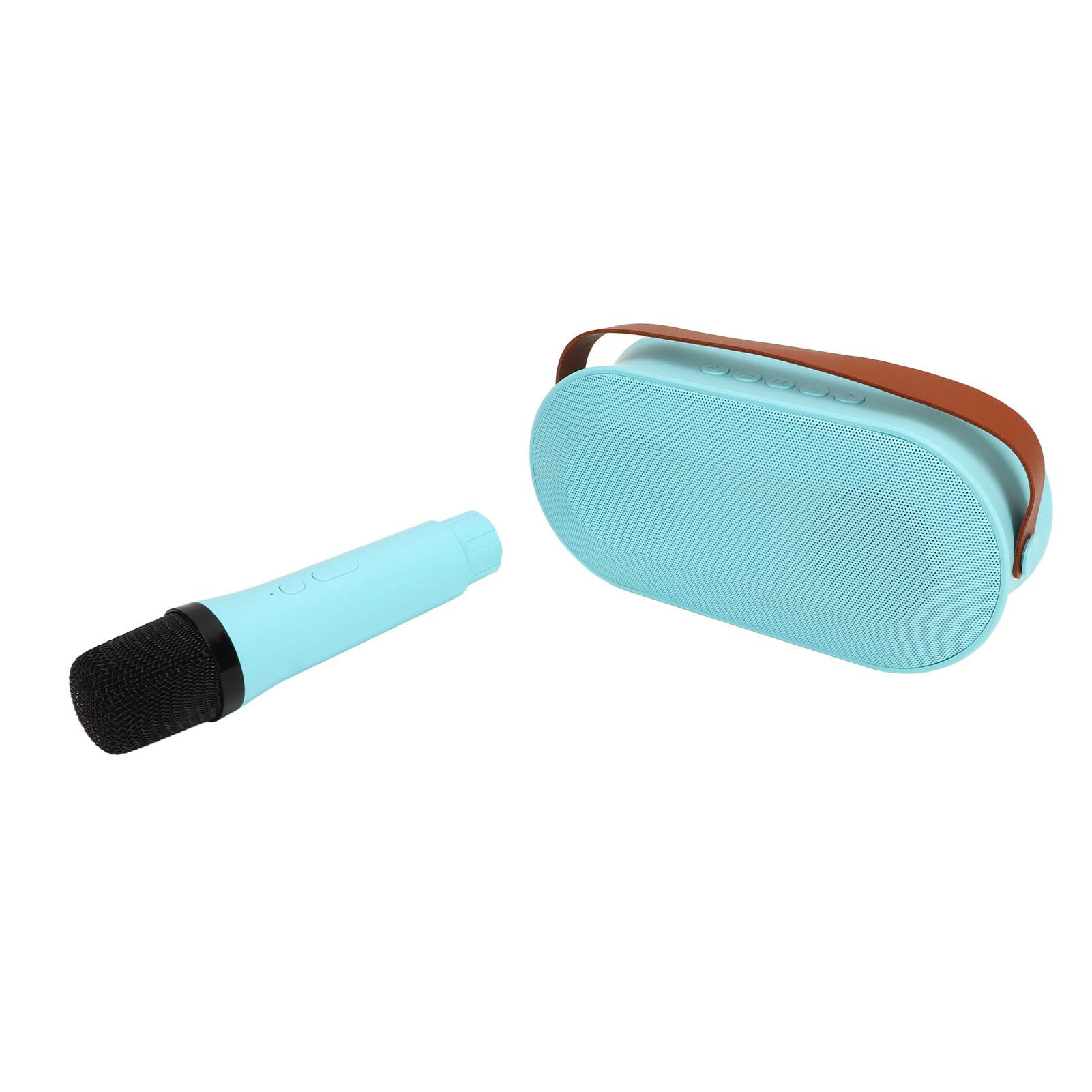 Мини-караоке-машина с цветной подсветкой, Bluetooth 5.0, беспроводной динамик, синий микрофон для
Мини-караоке-машина с цветной подсветкой, Bluetooth 5.0, беспроводной динамик, синий микрофон для