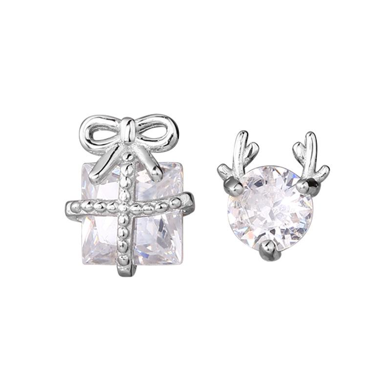 925 Sterling Silver Asymmetrical Bow & Reindeer Christmas Stud Earrings for Women - 2023 Winter Collection 925 Silver платиновый
925 Sterling Silver Asymmetrical Bow & Reindeer Christmas Stud Earrings for Women - 2023 Winter Collection 925 Silver платиновый