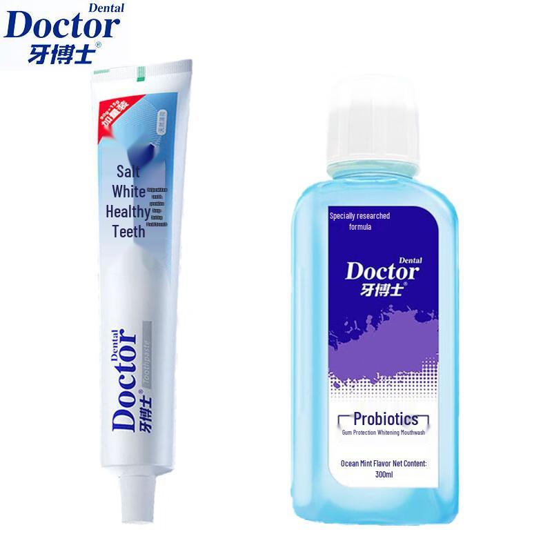 Dr. Toothpaste Salt White & Probiotic Mouthwash Set
Dr. Toothpaste Salt White & Probiotic Mouthwash Set