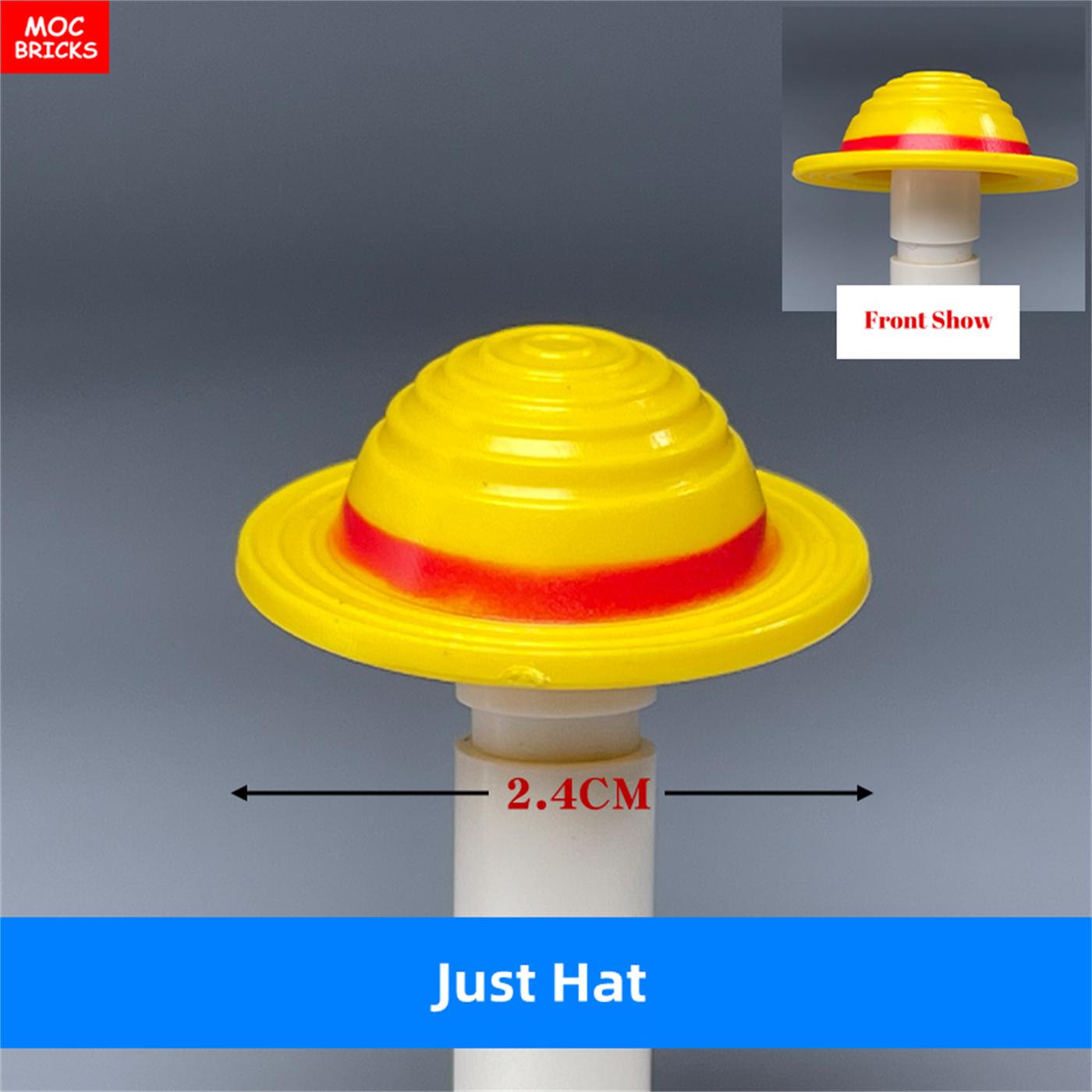 MOC Bricks Anime Cartoon 4cm Figure Wear Headgear Straw Hat Accessories Assembled Component Constructing Blocks Toys for children
MOC Bricks Anime Cartoon 4cm Figure Wear Headgear Straw Hat Accessories Assembled Component Constructing Blocks Toys for children