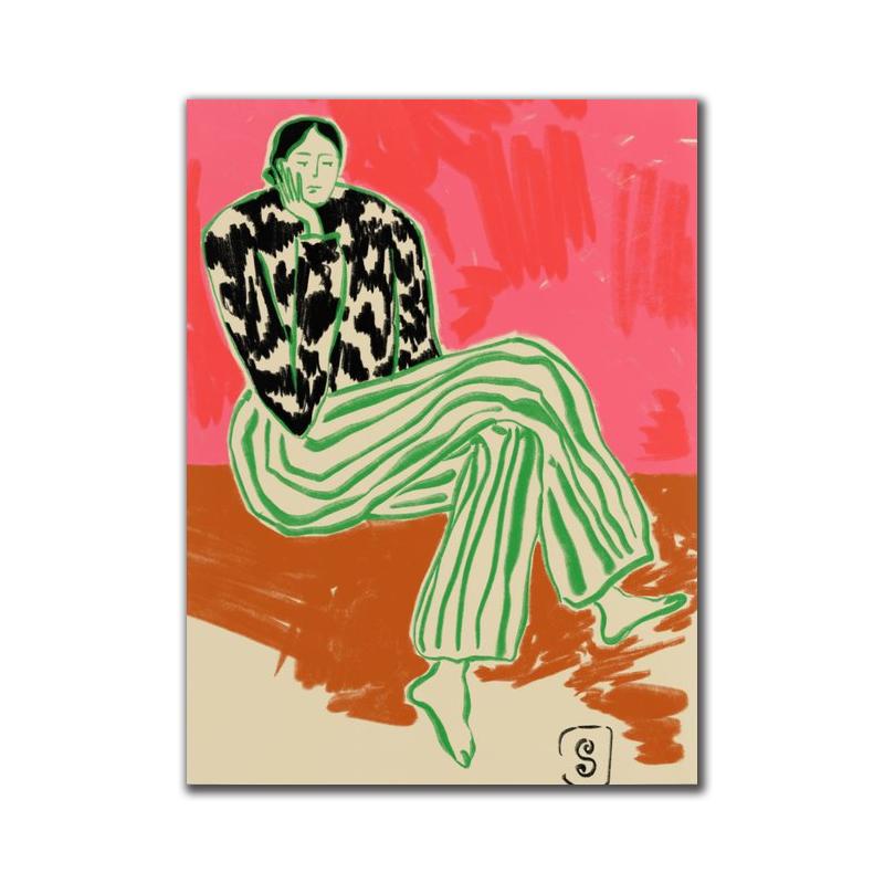 Абстрактные спокойные женские портретные картины на холсте, плакаты и принты в скандинавском стиле, настенные художественные картины для декора гостиной, Cuadros 60X80cm Unframed
Абстрактные спокойные женские портретные картины на холсте, плакаты и принты в скандинавском стиле, настенные художественные картины для декора гостиной, Cuadros 60X80cm Unframed