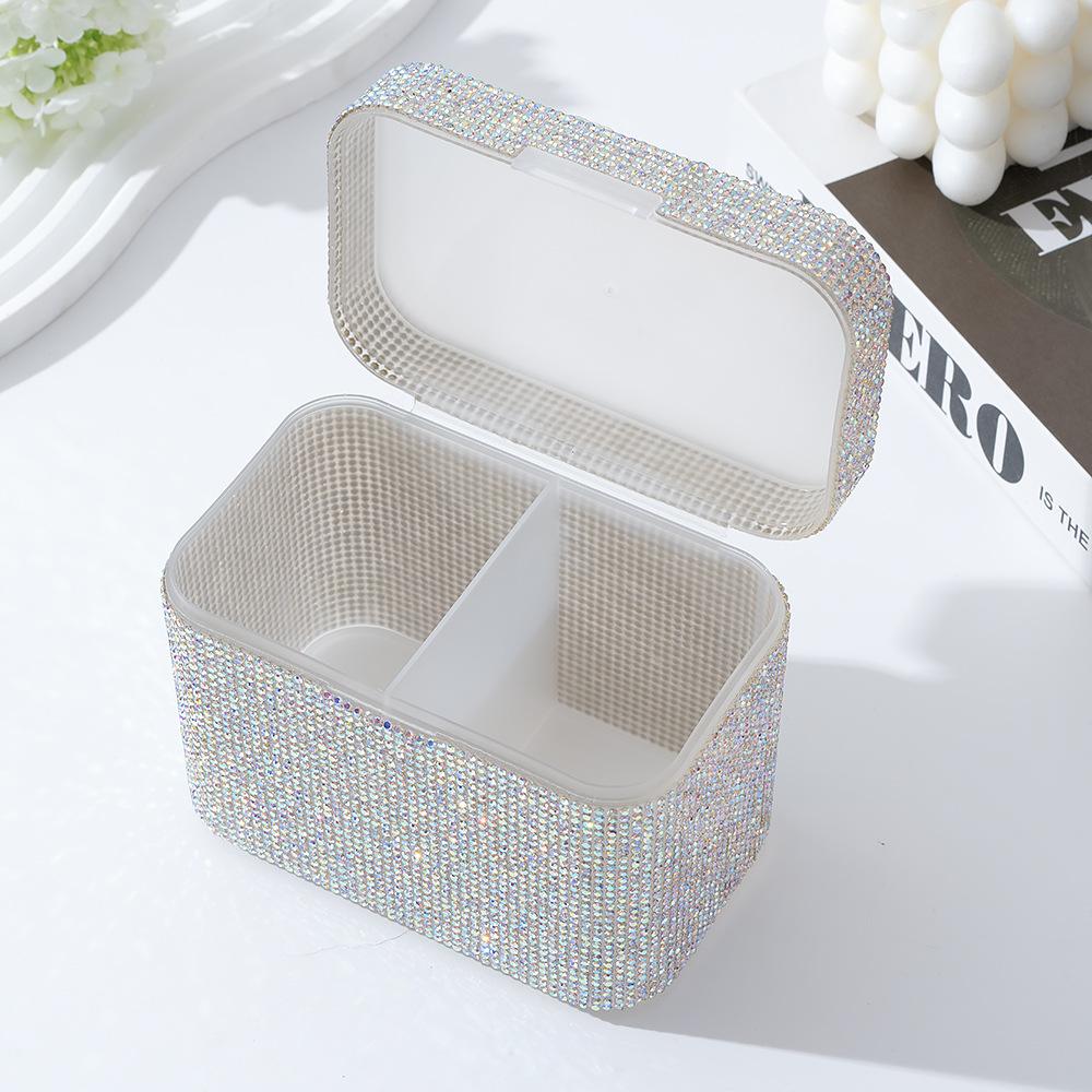 New desktop diamond-encrusted nail towel storage box, diamond jewelry box, creative storage box for nail art
New desktop diamond-encrusted nail towel storage box, diamond jewelry box, creative storage box for nail art