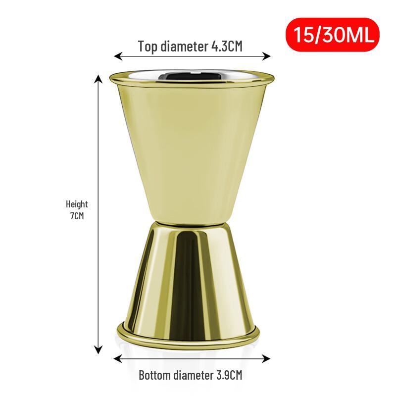 ZISIZ Gold Stainless Steel Double Jigger (4-Pack)
ZISIZ Gold Stainless Steel Double Jigger (4-Pack)