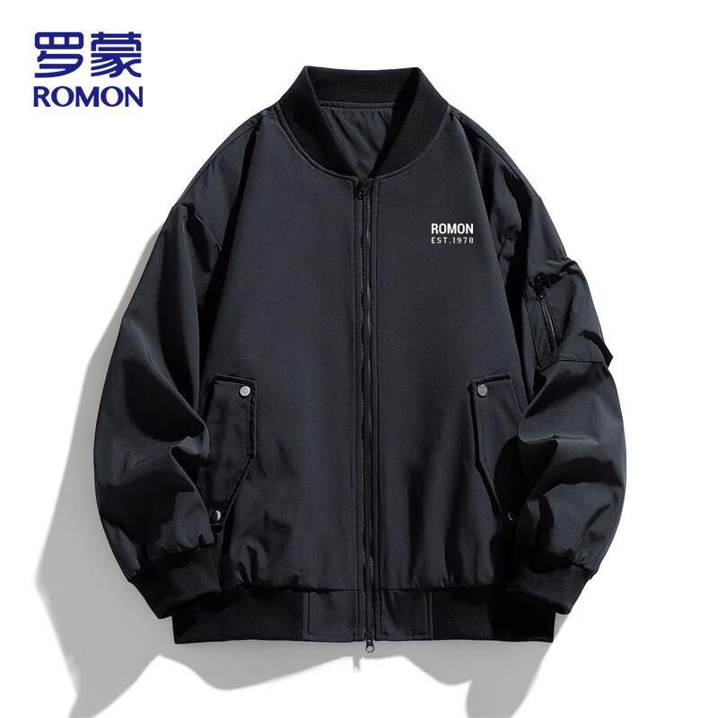 ROMON Men s Stand Collar Bomber Jacket XL
ROMON Men s Stand Collar Bomber Jacket XL