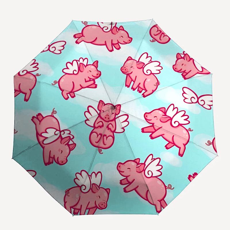 1pc Flying Pigs Fashionable Automatic Opening/Closing Folding Umbrella with 8 Bones, Windproof Portable, Daily Use109
1pc Flying Pigs Fashionable Automatic Opening/Closing Folding Umbrella with 8 Bones, Windproof Portable, Daily Use109