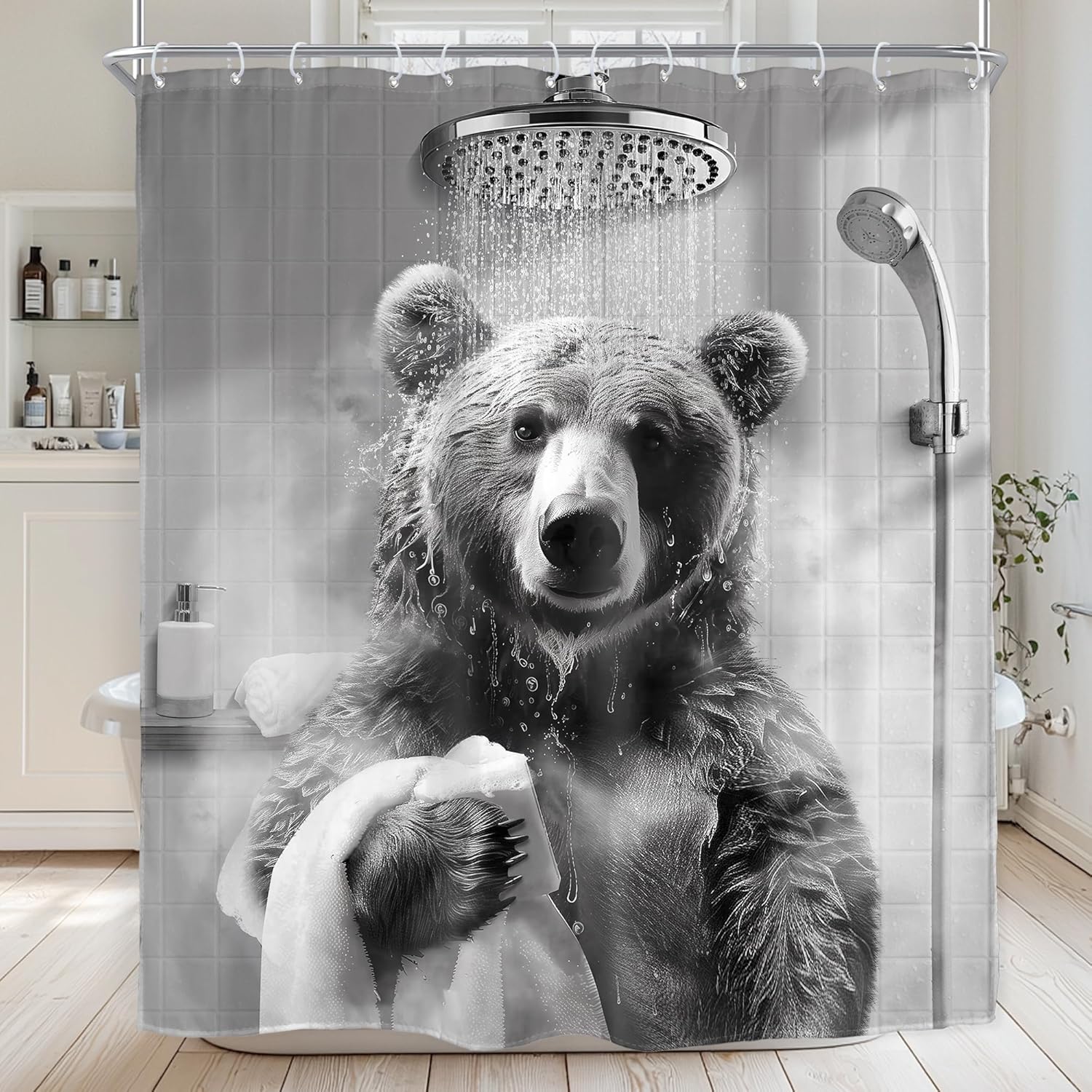 Cool Mens Funny Raccoon Shower Curtain Cute Gray Grey Animal In Bathtub Hilarious Modern Fun Artwork Cloth Fabric Waterproof W60H190(CM)-1 Pcs
Cool Mens Funny Raccoon Shower Curtain Cute Gray Grey Animal In Bathtub Hilarious Modern Fun Artwork Cloth Fabric Waterproof W60H190(CM)-1 Pcs
