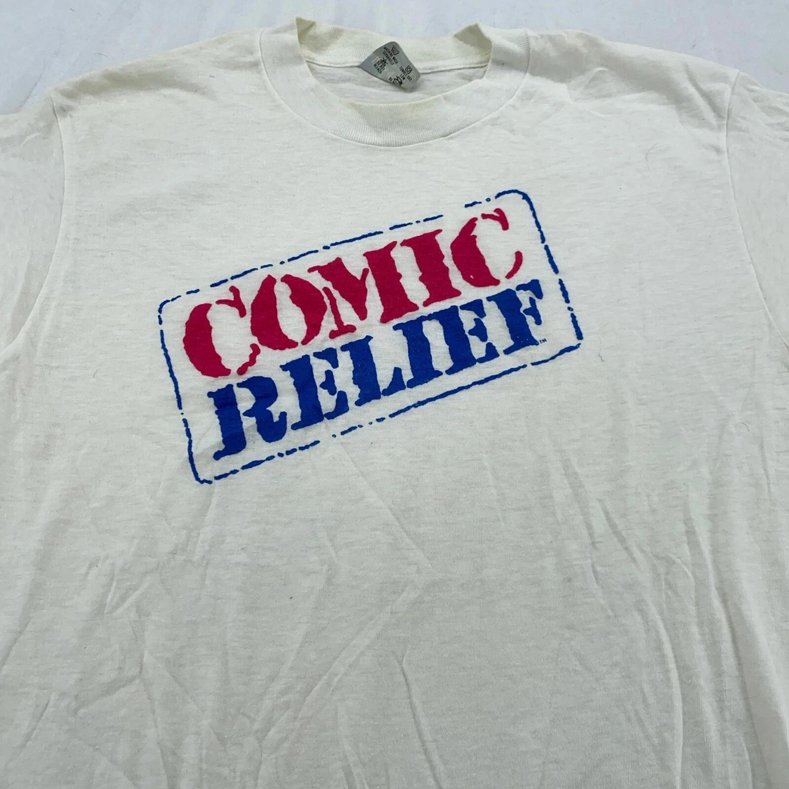 vintage 80s COMIC RELIEF STAMP T-Shirt XS/S comedy british charity M
vintage 80s COMIC RELIEF STAMP T-Shirt XS/S comedy british charity M