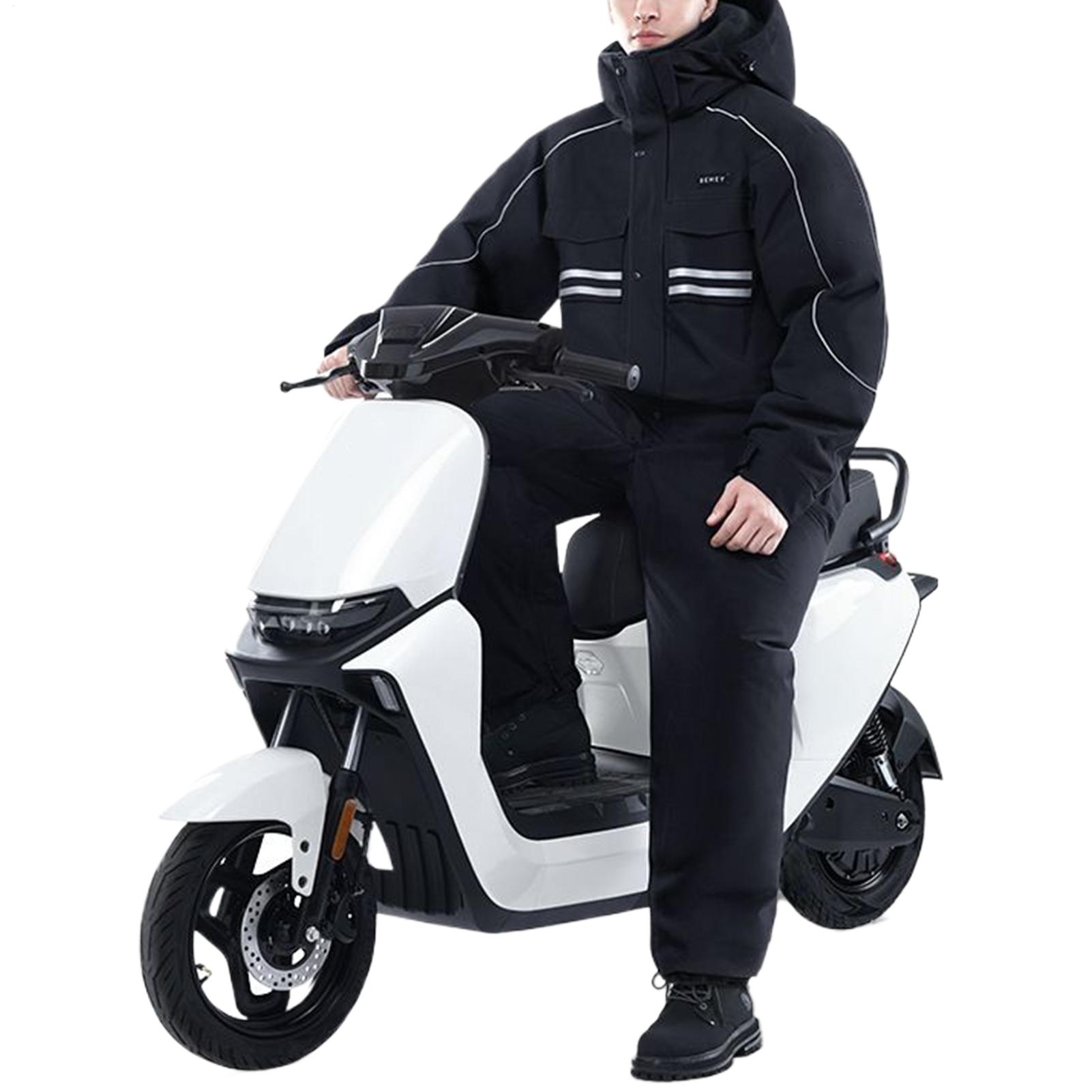 Thick Velvet Hooded Coat & Pant Rain Suit For Women Men Outdoor Waterproof Motorcycle Riding Raincoat With Reflective Strip L
Thick Velvet Hooded Coat & Pant Rain Suit For Women Men Outdoor Waterproof Motorcycle Riding Raincoat With Reflective Strip L