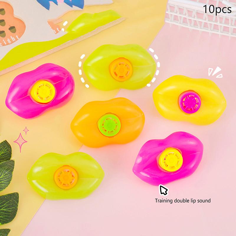 Lip Shaped Whistles Plastic Colorful Mouth Noise Maker Musical Whistle Kids Birthday Decoration Party Noisemakers Supplies 10pcs
Lip Shaped Whistles Plastic Colorful Mouth Noise Maker Musical Whistle Kids Birthday Decoration Party Noisemakers Supplies 10pcs