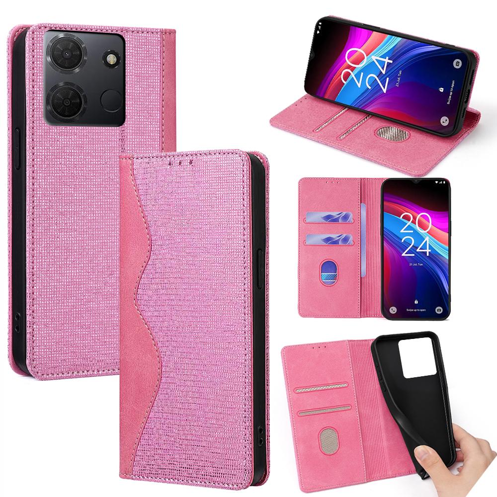 For TCL 503 Wallet Case Wave Shape RFID Blocking PU Leather Stand Phone Cover Pink
For TCL 503 Wallet Case Wave Shape RFID Blocking PU Leather Stand Phone Cover Pink