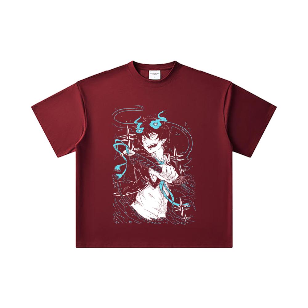 260 GSM Double Yarn 32 Count 100% Cotton Blue Exorcist V1 Rin Print Unisex Heavy Cotton T Shirt 2XL вина червоного кольору
260 GSM Double Yarn 32 Count 100% Cotton Blue Exorcist V1 Rin Print Unisex Heavy Cotton T Shirt 2XL вина червоного кольору