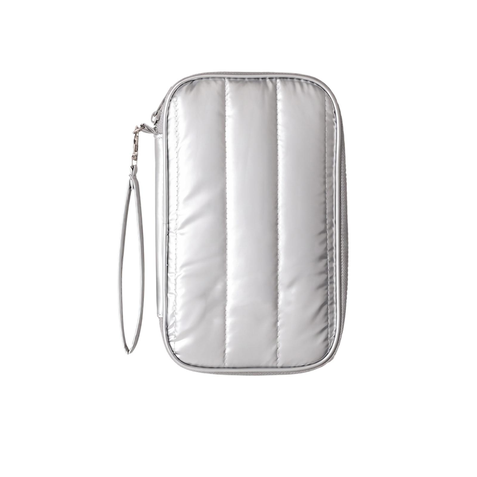 Travel Passport Holder Card Wallet Document Organizer Zippered Wristlet Small Pouch for Carrying Passport Boarding Pass and Cash one size срібний
Travel Passport Holder Card Wallet Document Organizer Zippered Wristlet Small Pouch for Carrying Passport Boarding Pass and Cash one size срібний