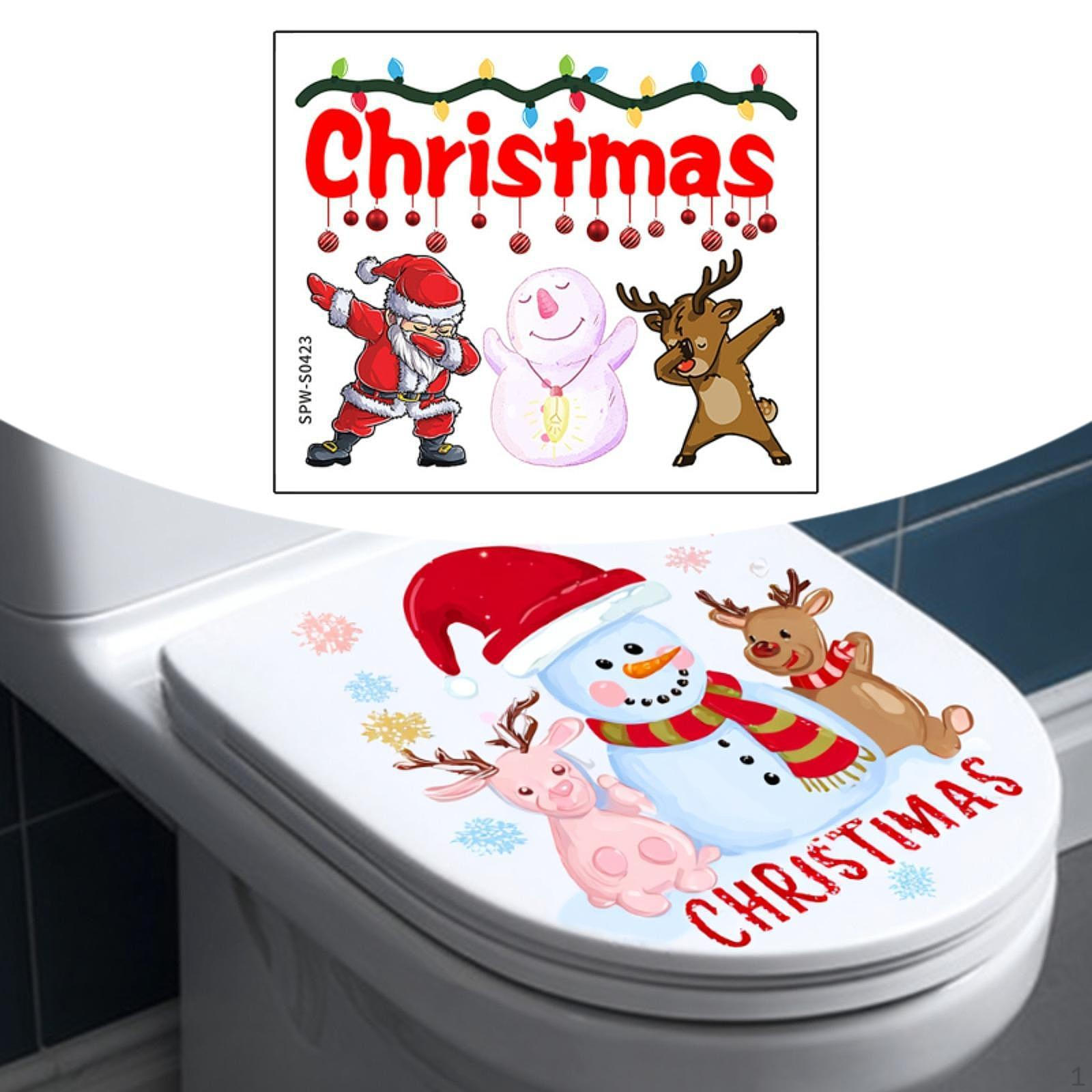 Christmas Toilet Sticker Decals Seat Cover DIY Lovely PVC Removable
Christmas Toilet Sticker Decals Seat Cover DIY Lovely PVC Removable
