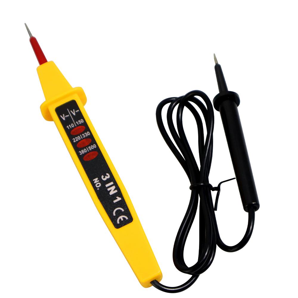 Ручка-тестер напруги 3-в-1 AC/DC 6-500В Для перевірки домашньої проводки, електроприладів, автомобільних електричних ланцюгів жовтий
Ручка-тестер напруги 3-в-1 AC/DC 6-500В Для перевірки домашньої проводки, електроприладів, автомобільних електричних ланцюгів жовтий