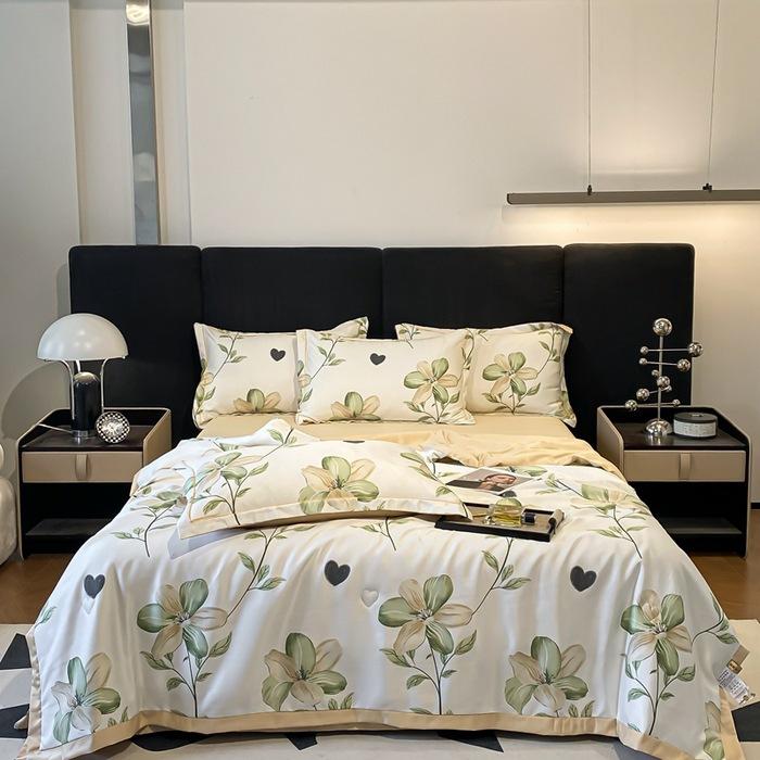 Summer Thin Quilt 4pcs Set Light Luxury Queen Size Cool Blanket Air Conditioning Bed Sheet Pillowcase Home Textiles 150x200 Summer quilt
Summer Thin Quilt 4pcs Set Light Luxury Queen Size Cool Blanket Air Conditioning Bed Sheet Pillowcase Home Textiles 150x200 Summer quilt