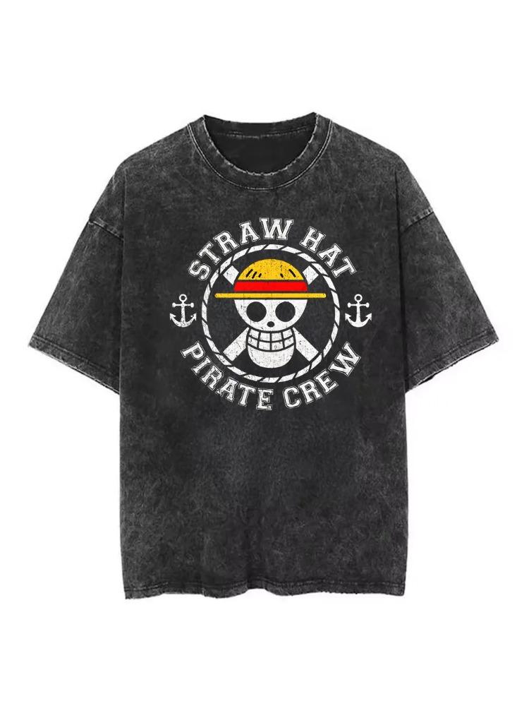 Anime One Piece Summer New washed cotton unisex Tshirt The straw hat Pirates pattern Loose shortsleeved YK shirt XL
Anime One Piece Summer New washed cotton unisex Tshirt The straw hat Pirates pattern Loose shortsleeved YK shirt XL