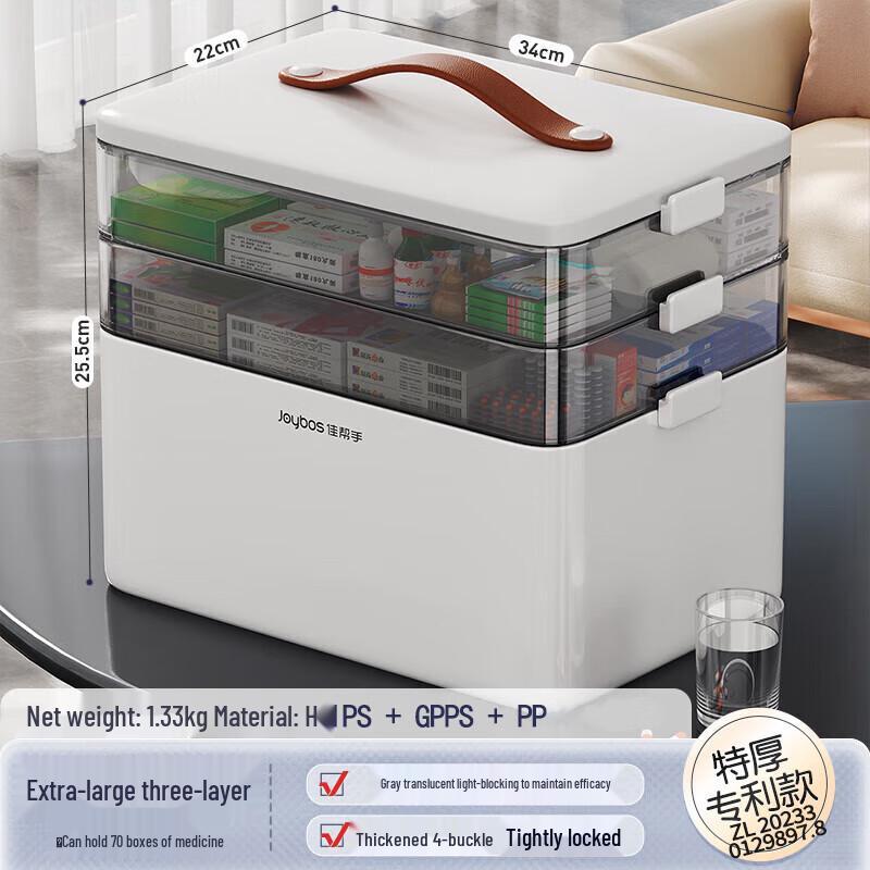 Large Capacity 3-Layer Household Medicine Box
Large Capacity 3-Layer Household Medicine Box