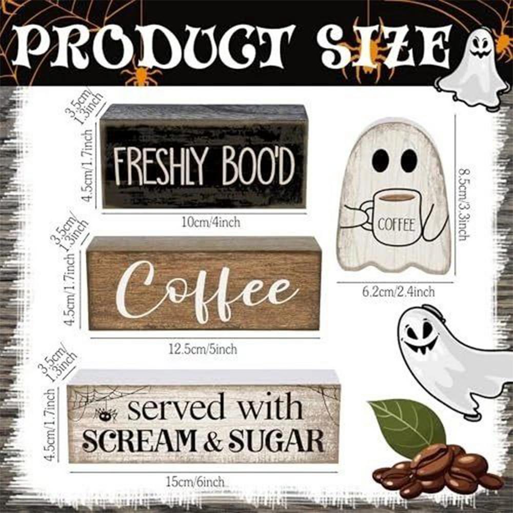 Ghost Sign Wooden Ghost Halloween Tiered Tray Decor Block Decorative Display for Indoor Shelf Home Coffee Bar Party Festive
Ghost Sign Wooden Ghost Halloween Tiered Tray Decor Block Decorative Display for Indoor Shelf Home Coffee Bar Party Festive