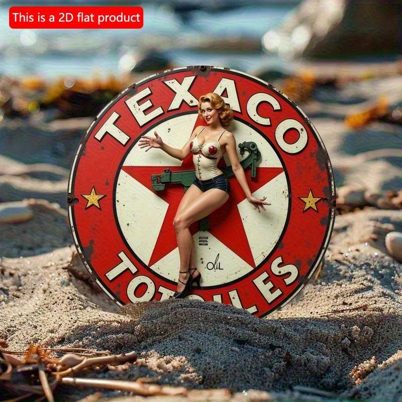 2d Flat 20*20cm Wooden Tag, Texaco Engine Oil Advertising Girl Decoration Logo, Suitable for Home, Laundry Room, Gym, Cafe, Room, Terrace, Bar Kitchen 20*20cm 
2d Flat 20*20cm Wooden Tag, Texaco Engine Oil Advertising Girl Decoration Logo, Suitable for Home, Laundry Room, Gym, Cafe, Room, Terrace, Bar Kitchen 20*20cm