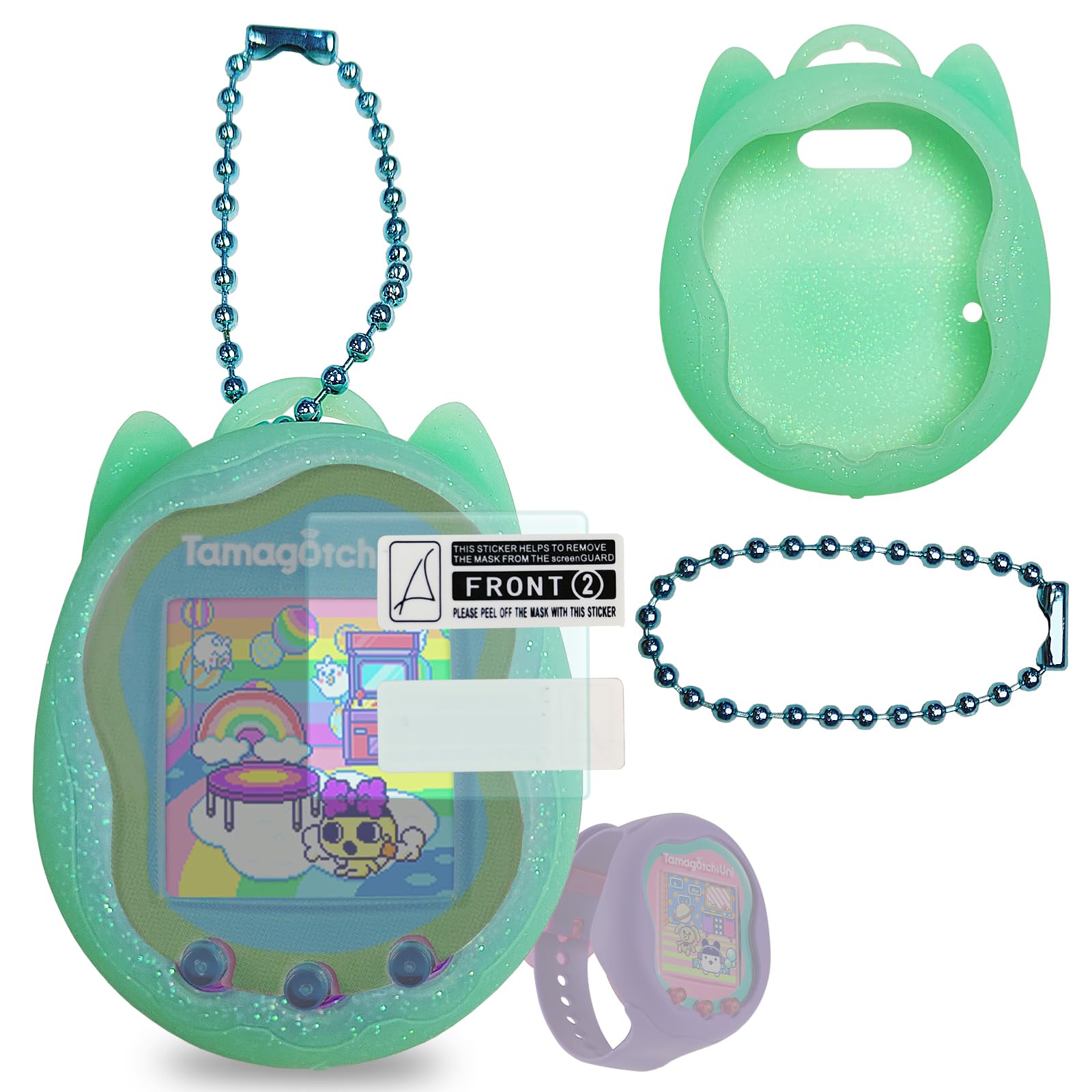 BCWXION для Tamagotchi Uni силіконовий чохол для Tamagotchi Uni захисний ремінець для аксесуарів для домашніх тварин чохол і заміна екрана, (силіконова плівка) зелений
BCWXION для Tamagotchi Uni силіконовий чохол для Tamagotchi Uni захисний ремінець для аксесуарів для домашніх тварин чохол і заміна екрана, (силіконова плівка) зелений