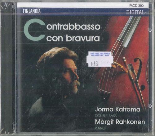 CD JORMA KATRAMA MARGIT RAHKONEN Contrabbasso Con Bravura FACD390 FINLANDIA 1990 Finland Classical Used
CD JORMA KATRAMA MARGIT RAHKONEN Contrabbasso Con Bravura FACD390 FINLANDIA 1990 Finland Classical Used