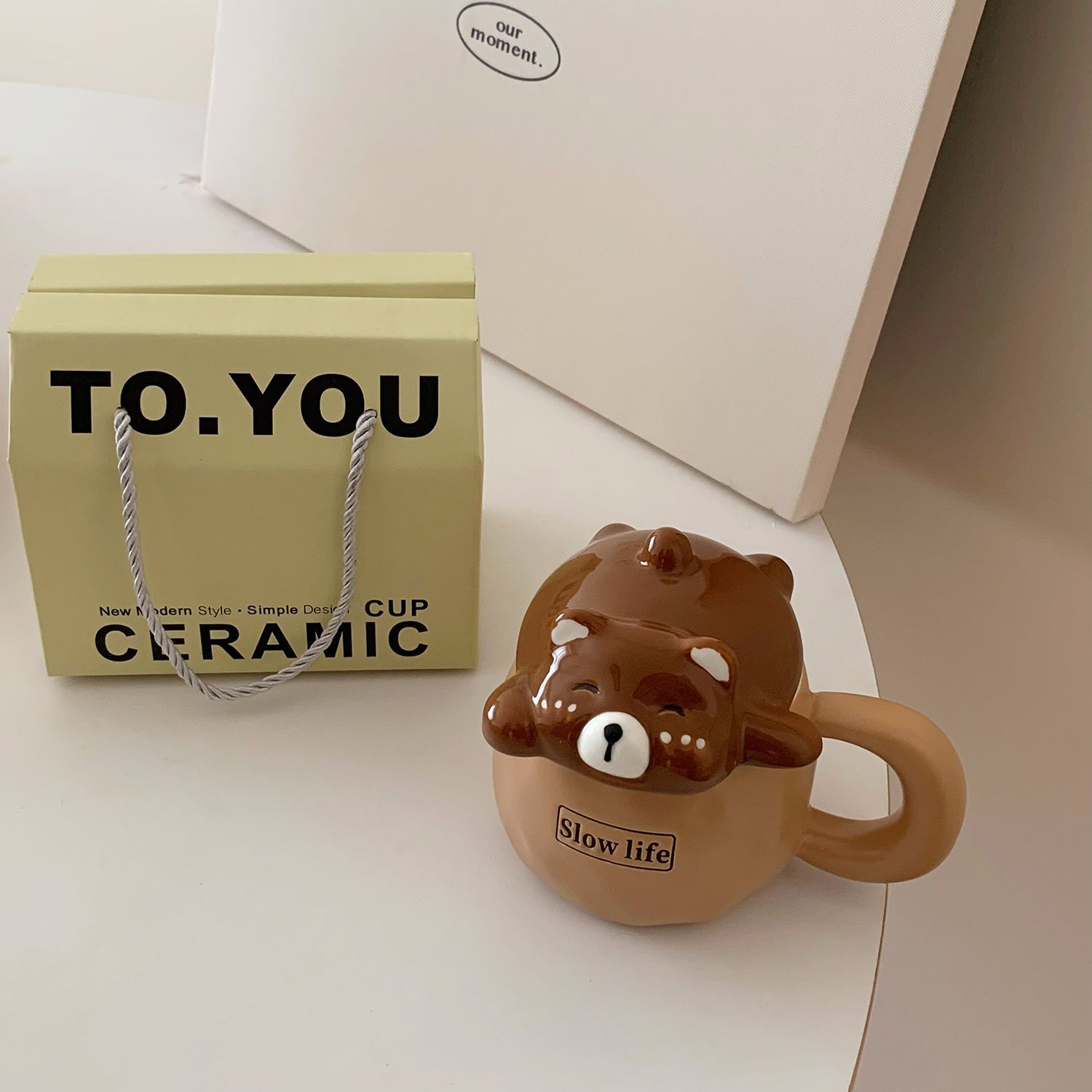 Милая чашка, мультяшная свинья, керамическая чашка для воды, чашка для девочек, детский подарок на день рождения лучшему другу, с подарочной коробкой, посуда для питья With gift box