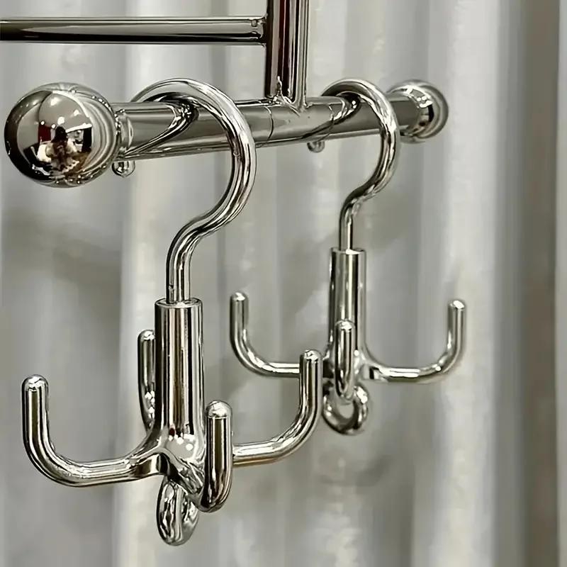 1Pc Multifunctional Rotating Clothes Hook, Punch Free 4-Claw Rotation Coat Hanger, Belt Organizer, Scarf Storage Rack, Wardrobe
1Pc Multifunctional Rotating Clothes Hook, Punch Free 4-Claw Rotation Coat Hanger, Belt Organizer, Scarf Storage Rack, Wardrobe