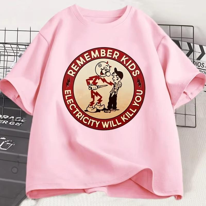 Remember Kids Electricity Will Kill You T-shirt Men Women Cotton Short Sleeve Tshirt Casual Round Neck T-shirts Clothing Top 3XL
Remember Kids Electricity Will Kill You T-shirt Men Women Cotton Short Sleeve Tshirt Casual Round Neck T-shirts Clothing Top 3XL