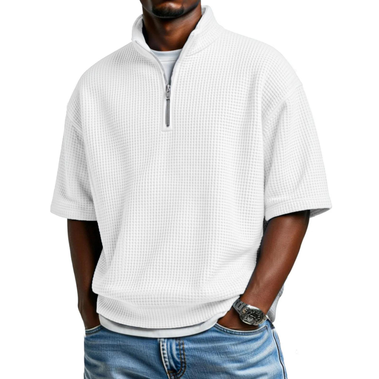 Men s Casual Quarter-Zip Short-Sleeve Top XXXL
Men s Casual Quarter-Zip Short-Sleeve Top XXXL