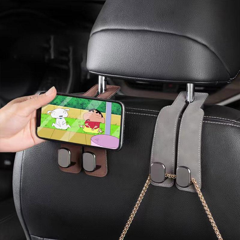 2 in 1 Universal Car Headrest Hook Car Rear Seat Back Hooks Purse Bag Backpack Hanger Clip Double Hooks Holder Storage Car Interior Accessories 1pc
2 in 1 Universal Car Headrest Hook Car Rear Seat Back Hooks Purse Bag Backpack Hanger Clip Double Hooks Holder Storage Car Interior Accessories 1pc