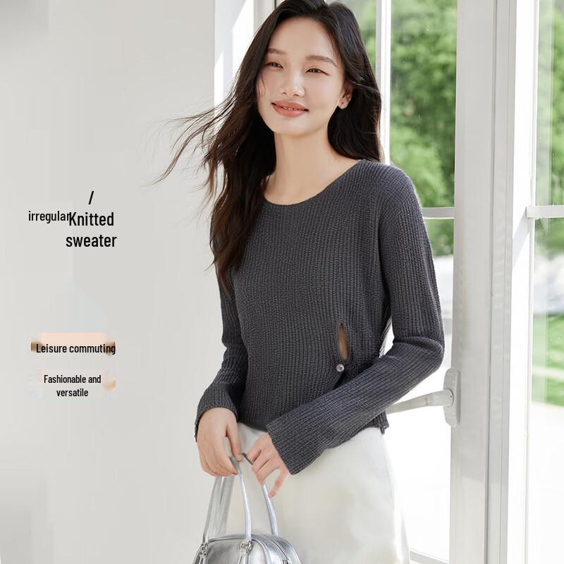 Women s Irregular Hem Round Neck Knit Top One Size
Women s Irregular Hem Round Neck Knit Top One Size