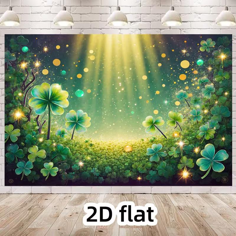 2D Magical Clover Forest Backdrop Sparkling Green St. Patrick s Party Background 47.2x31.5inch/120*80cm
2D Magical Clover Forest Backdrop Sparkling Green St. Patrick s Party Background 47.2x31.5inch/120*80cm