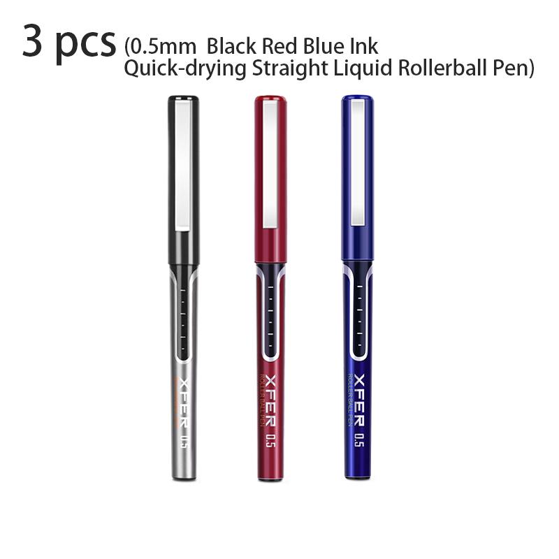 Deli 0.5mm Black Blue Red Ink Quick-drying Straight Liquid Ballpoint Pen Gel Pen Signing Pen School Office Supplies Stationery Multi-Colored
Deli 0.5mm Black Blue Red Ink Quick-drying Straight Liquid Ballpoint Pen Gel Pen Signing Pen School Office Supplies Stationery Multi-Colored