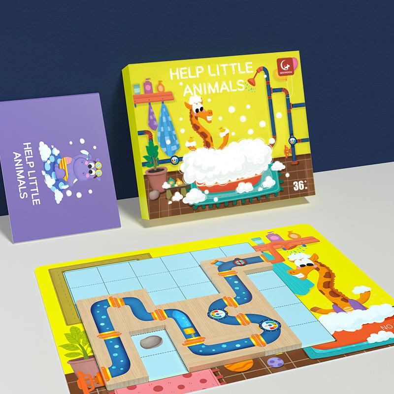 New crocodile bathing maze building block children educational board game assembly toy logical thinking training puzzle
New crocodile bathing maze building block children educational board game assembly toy logical thinking training puzzle