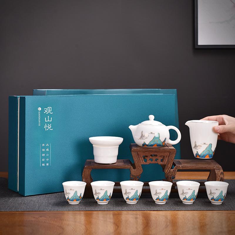 Нефритовый чайный сервиз «Сует», товары компании, бизнес, Национальный день, фестиваль середины осени, подарки на открытие недвижимости