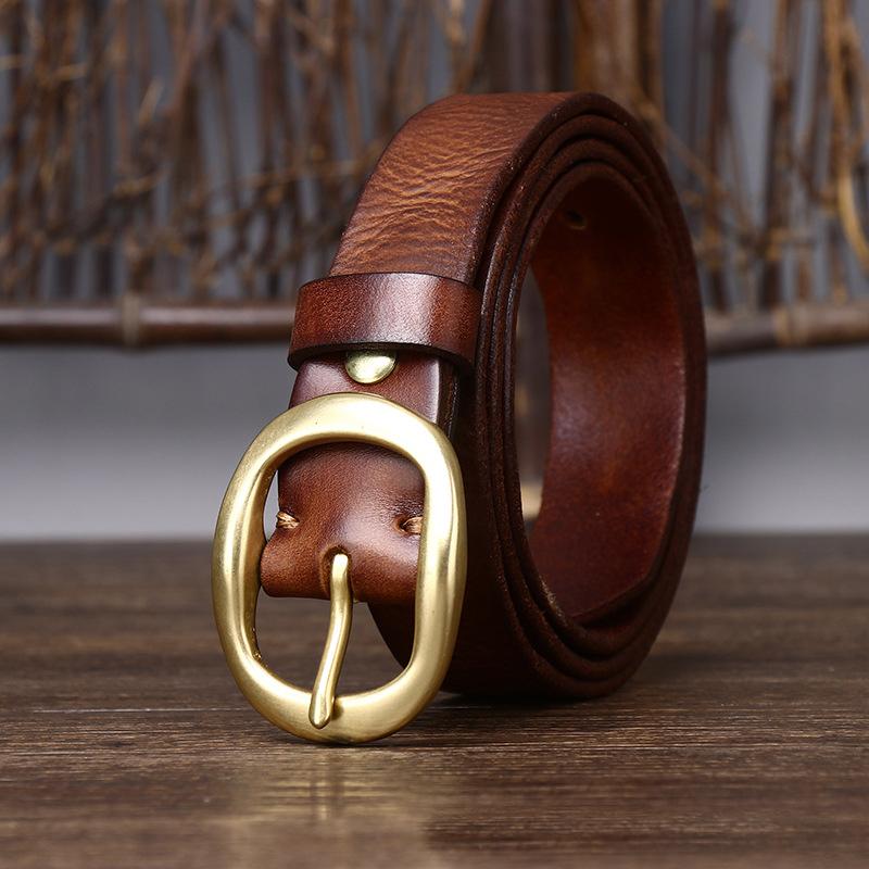 2.8cm Width High Quality Luxury Design Belt For Women Copper Buckle Classic Retro Belt Real Genuine Leathet Belts For Jeans 95cm
2.8cm Width High Quality Luxury Design Belt For Women Copper Buckle Classic Retro Belt Real Genuine Leathet Belts For Jeans 95cm