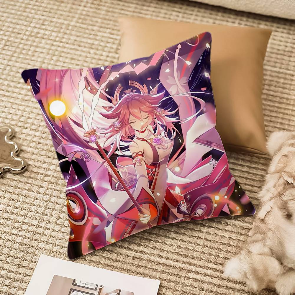 Y-Yae Shrine Maiden Impact Pillow Case Anti-dustmite Invisible zipper Sofa Bed 12x12Inch
Y-Yae Shrine Maiden Impact Pillow Case Anti-dustmite Invisible zipper Sofa Bed 12x12Inch
