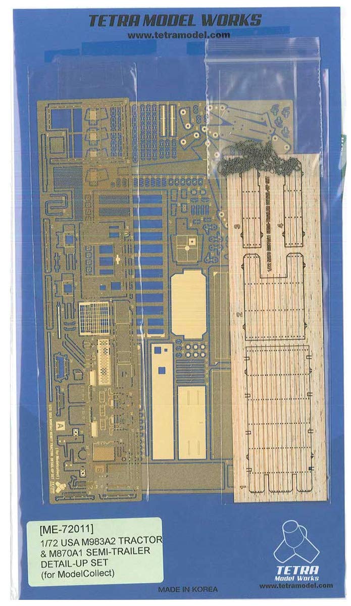 Tetra Model Works ME Series US Army M983A2 HEMTT для M870A1 Пластиковые детали для модели ME7211 1/35 Тягач с полуприцепом (для МС)
Tetra Model Works ME Series US Army M983A2 HEMTT для M870A1 Пластиковые детали для модели ME7211 1/35 Тягач с полуприцепом (для МС)
