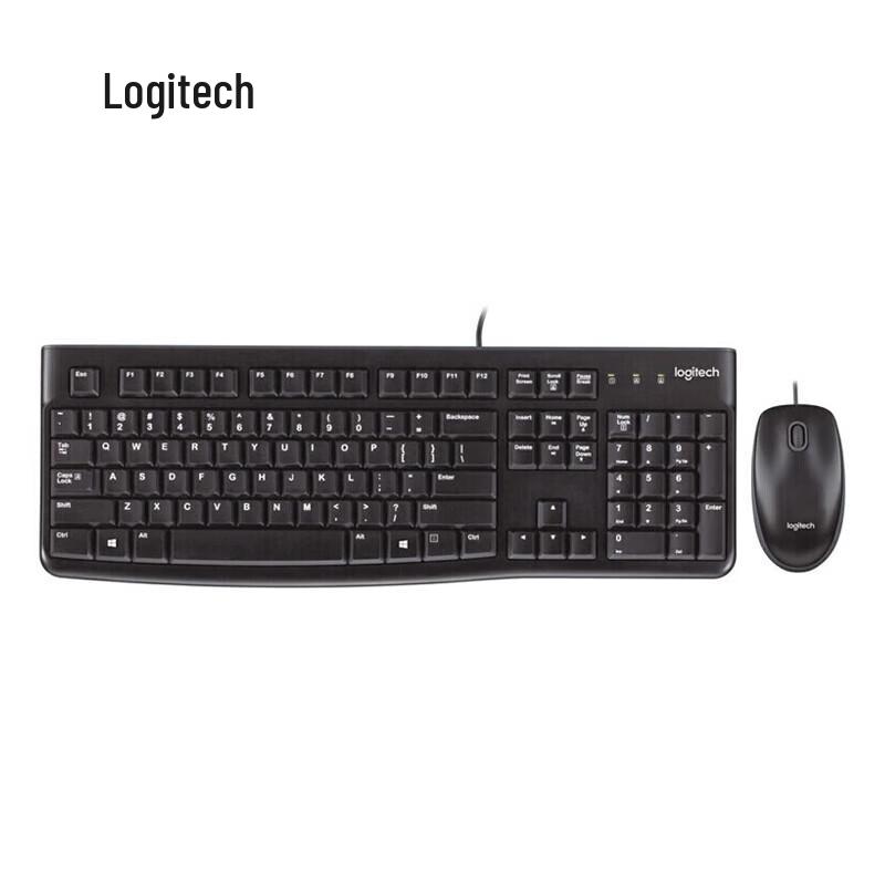 Logitech MK120 Wired Keyboard and Mouse Combo - Black
Logitech MK120 Wired Keyboard and Mouse Combo - Black