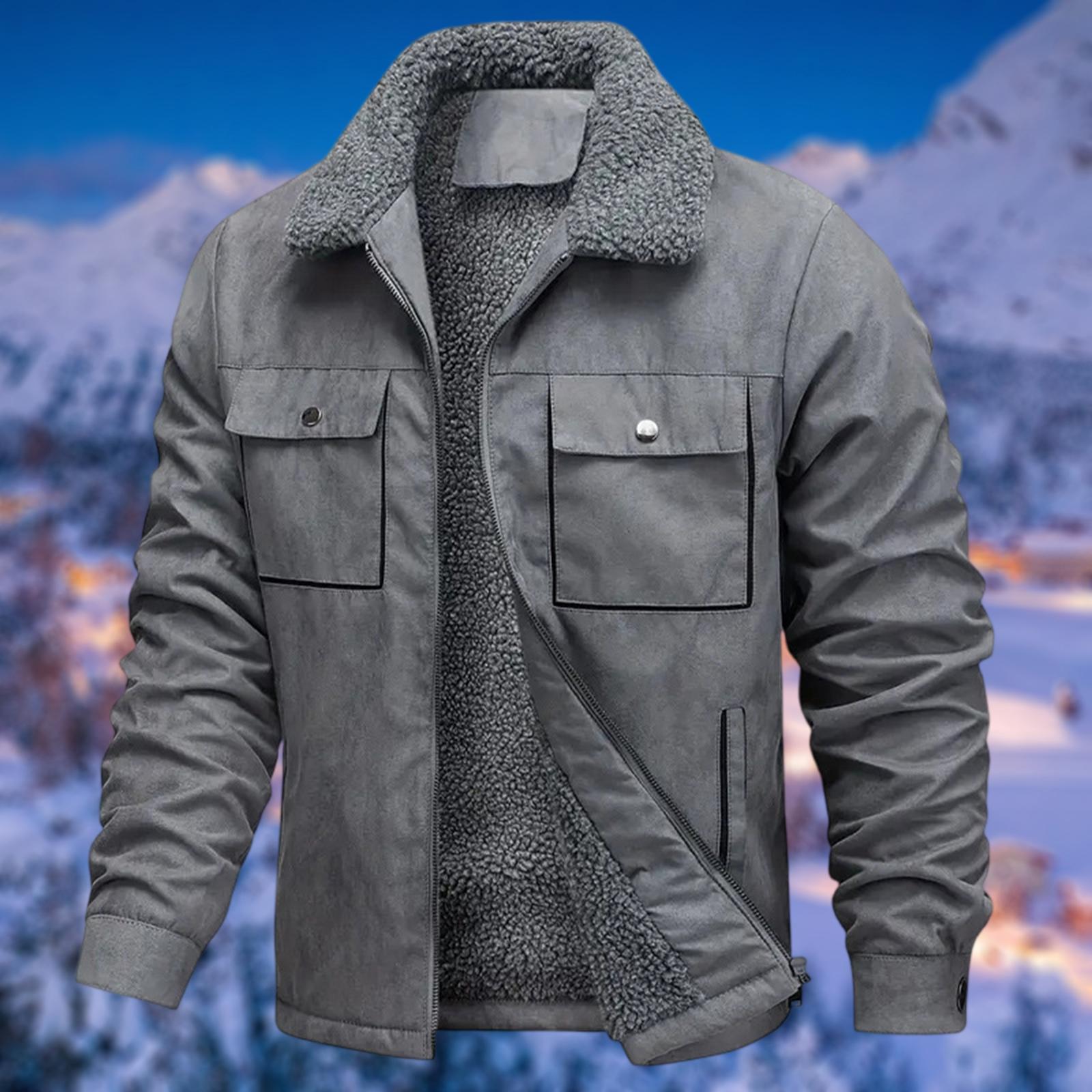 Мужская повседневная куртка с несколькими карманами, из замши на флисовой подкладке, на молнии, с лацканами XL
Мужская повседневная куртка с несколькими карманами, из замши на флисовой подкладке, на молнии, с лацканами XL