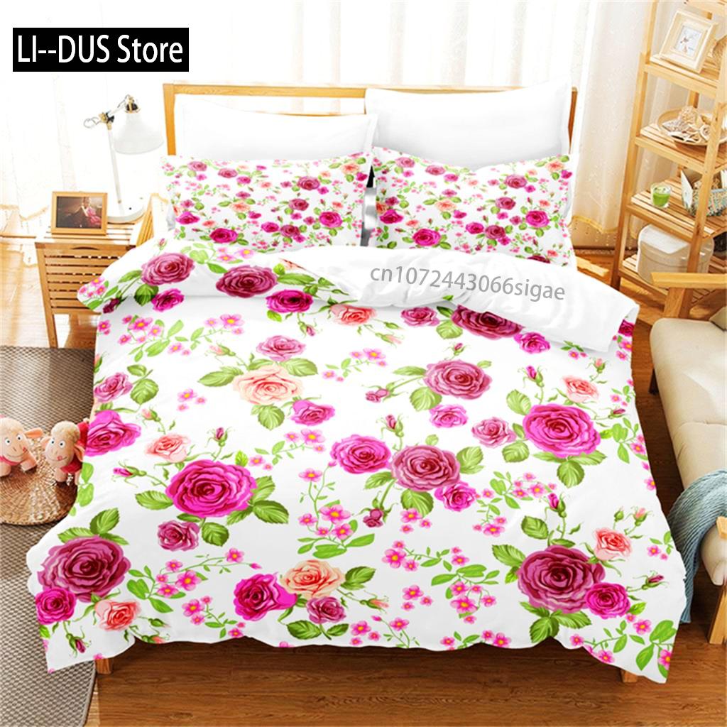 Comforter Romantic Flowers Rose Single King Bedding Set Microfiber Botanical Flower Comforter For Valentine S Day Gift Comforter (quilt)-EU Single(135*200cm)3pcs
Comforter Romantic Flowers Rose Single King Bedding Set Microfiber Botanical Flower Comforter For Valentine S Day Gift Comforter (quilt)-EU Single(135*200cm)3pcs