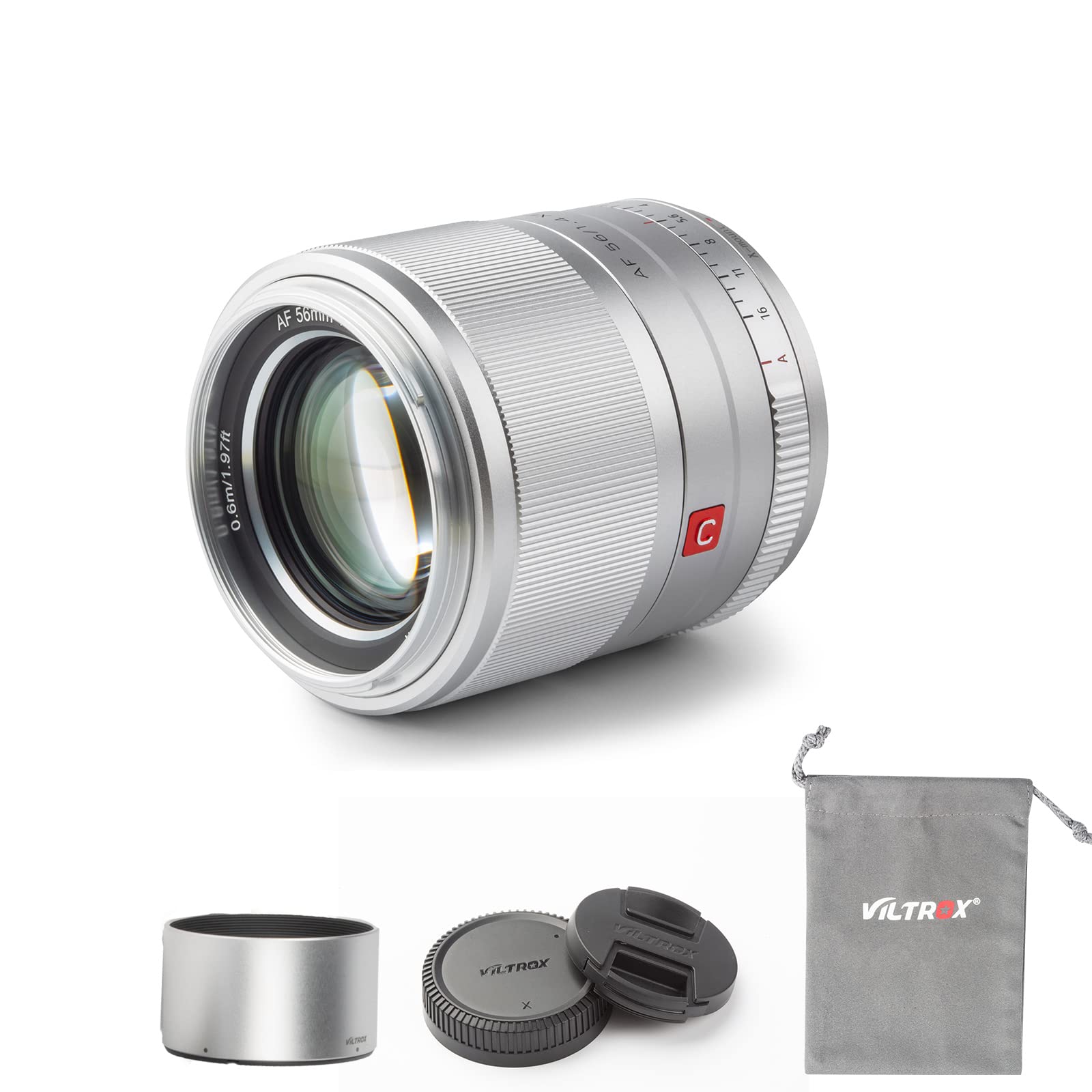 VILTROX Single Focus Lens AF STM Eye AF Compatible Large Aperture Fujifilm X Mount Interchangeable Lens Lightweight Soft Bokeh Photography Applicable срібний
VILTROX Single Focus Lens AF STM Eye AF Compatible Large Aperture Fujifilm X Mount Interchangeable Lens Lightweight Soft Bokeh Photography Applicable срібний