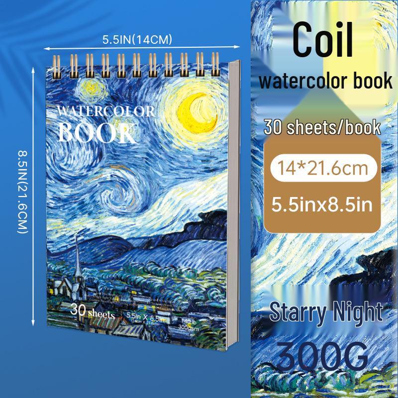 Van Gogh Starry Night Sketchbook: Art Student s Thick Drawing Book for Colored Pencils
Van Gogh Starry Night Sketchbook: Art Student s Thick Drawing Book for Colored Pencils