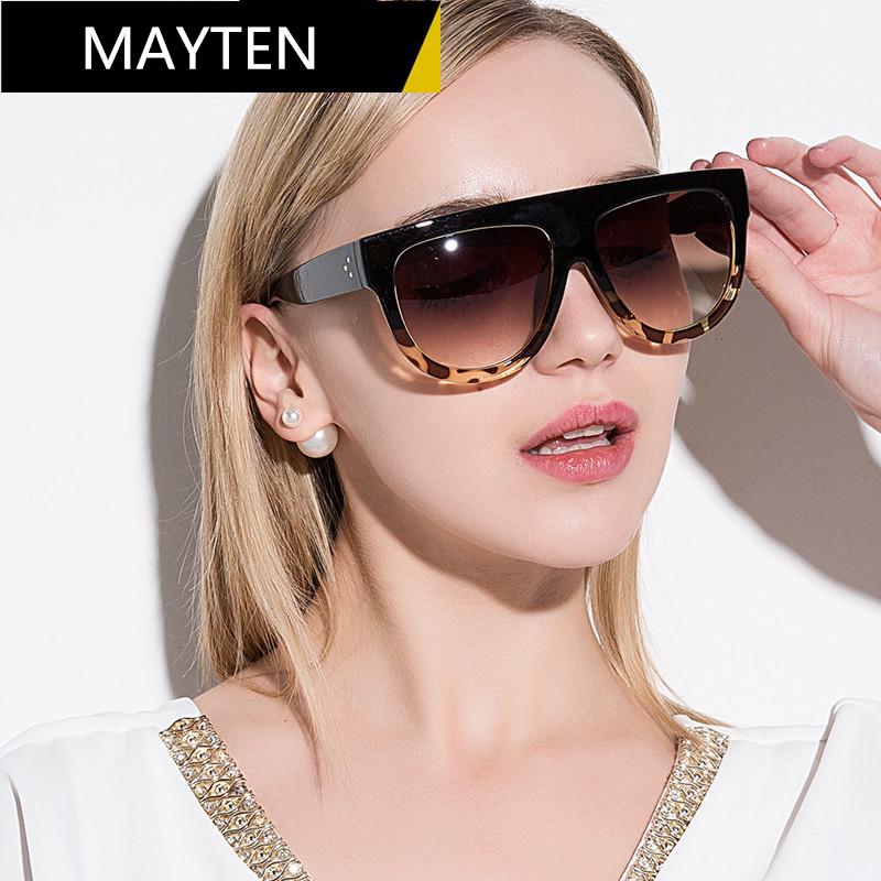 MAYTEN Lady Flat top Oversized Sunglasses Women Female Big Frames UV400 Cat Eye Sunglass Electroplated Rivet Sun Glasses Shades
MAYTEN Lady Flat top Oversized Sunglasses Women Female Big Frames UV400 Cat Eye Sunglass Electroplated Rivet Sun Glasses Shades
