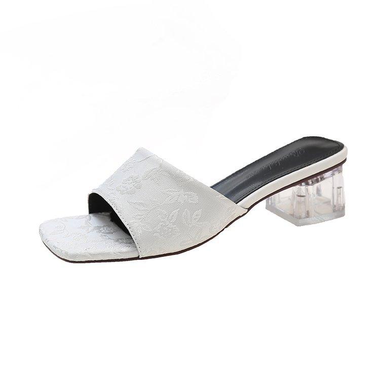 2024 summer new women s slippers antique thick heel open-toe one-word drag outer wear square head medium heel slippers 40
2024 summer new women s slippers antique thick heel open-toe one-word drag outer wear square head medium heel slippers 40