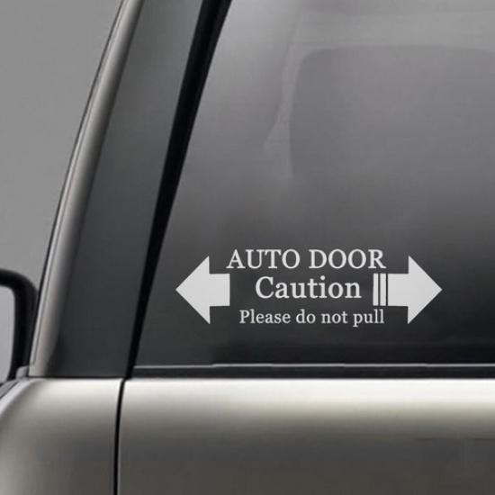 Automatic Car Door Warning Caution Please Do Not Pull Car Styling Decal Sticker
Automatic Car Door Warning Caution Please Do Not Pull Car Styling Decal Sticker