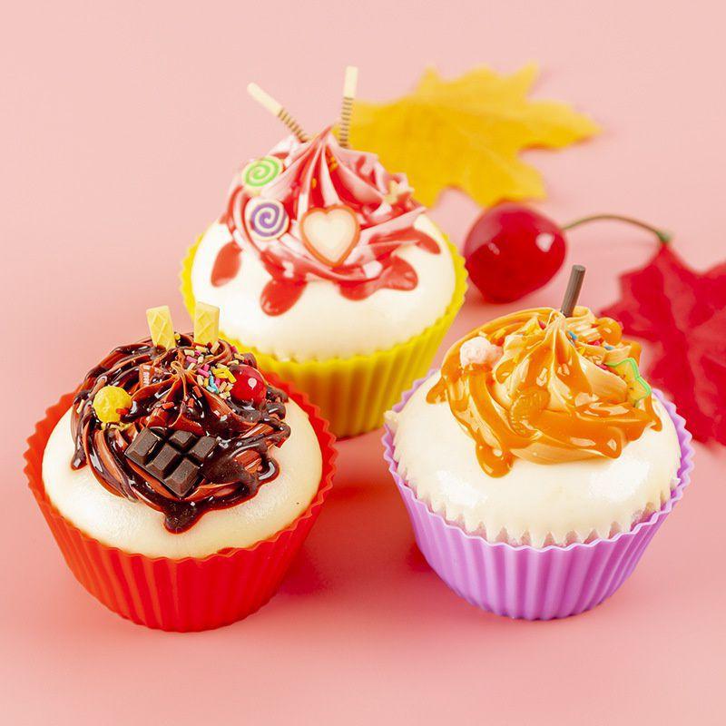 10Pcs 7cm Silicone Small Cake Cup Tart Muffin Cupcake Mold Kitchen Baking Molds (BPA-Free,No FDA Certificate) Random Color
10Pcs 7cm Silicone Small Cake Cup Tart Muffin Cupcake Mold Kitchen Baking Molds (BPA-Free,No FDA Certificate) Random Color